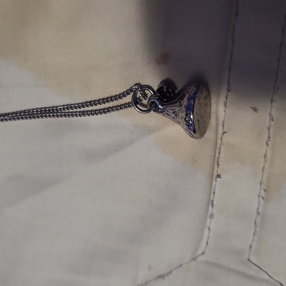 Amethyst Hershey Kiss Necklace